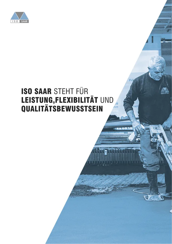 Titelseite: Werbebroschüre ISO SAAR